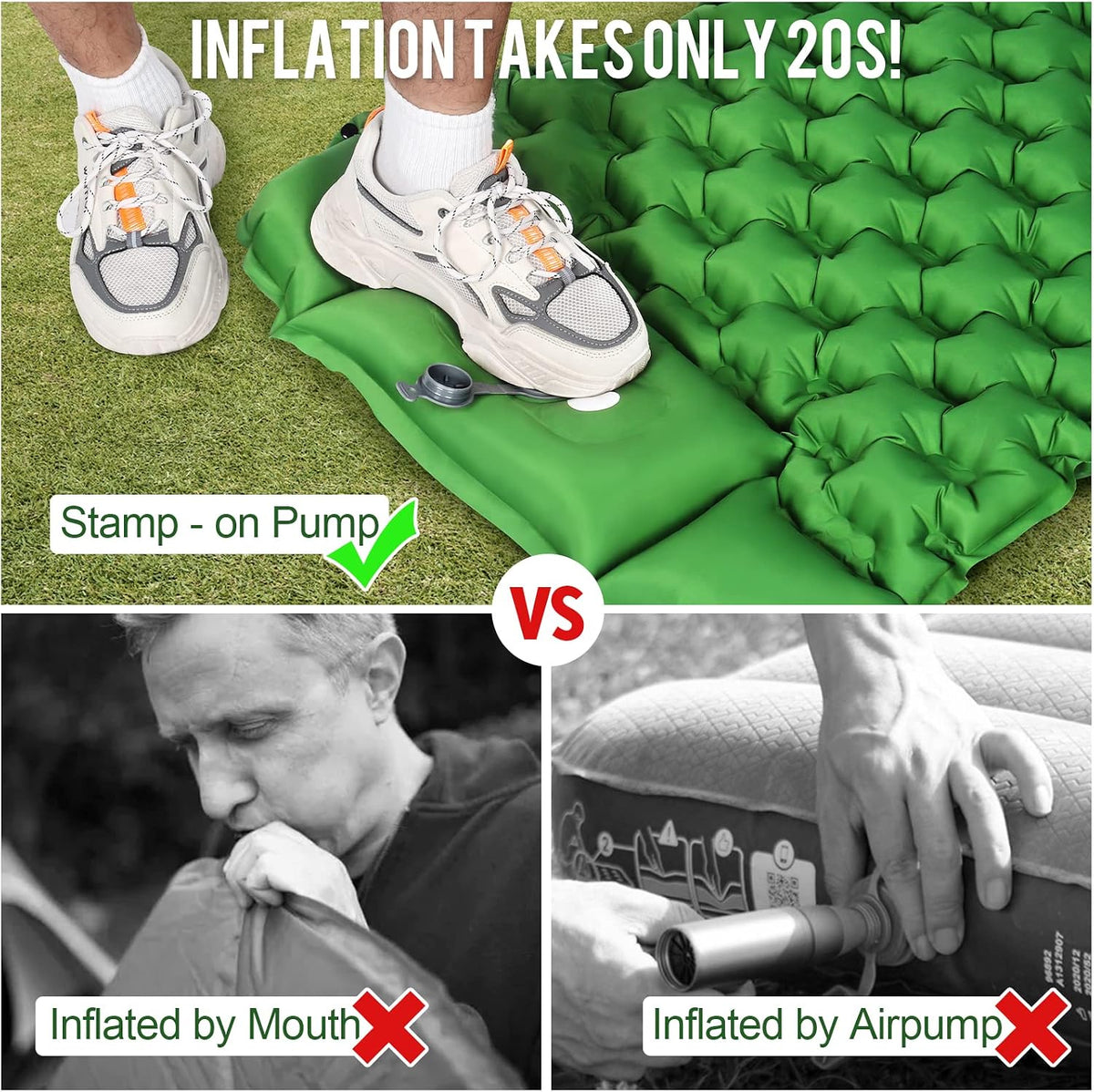 WANNTS Ultralight Inflatable Sleeping Pad