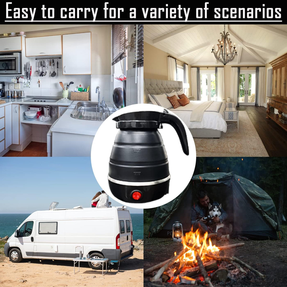 Portable Foldable Travel Kettle