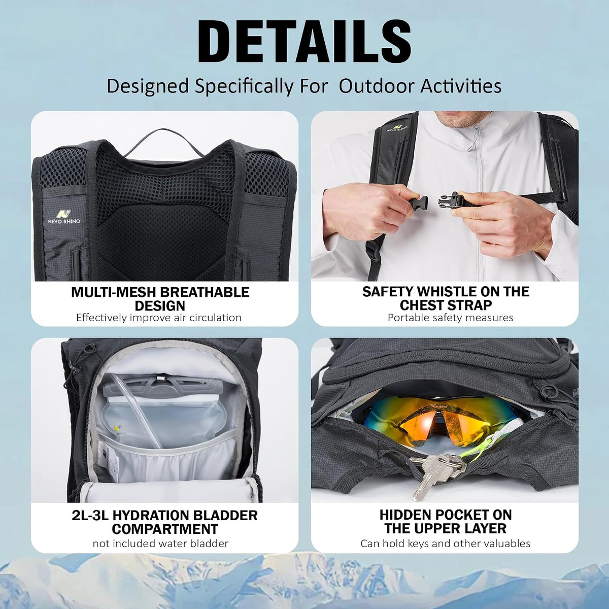 N NEVO RHINO 10L Hiking Backpack