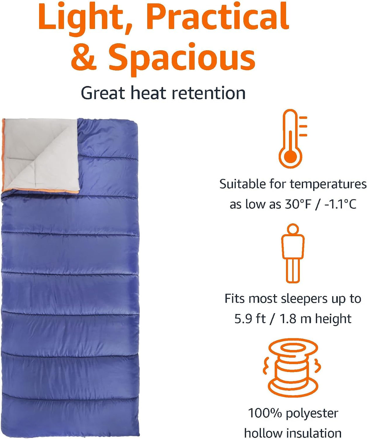 30°F Cool Weather Sleeping Bag