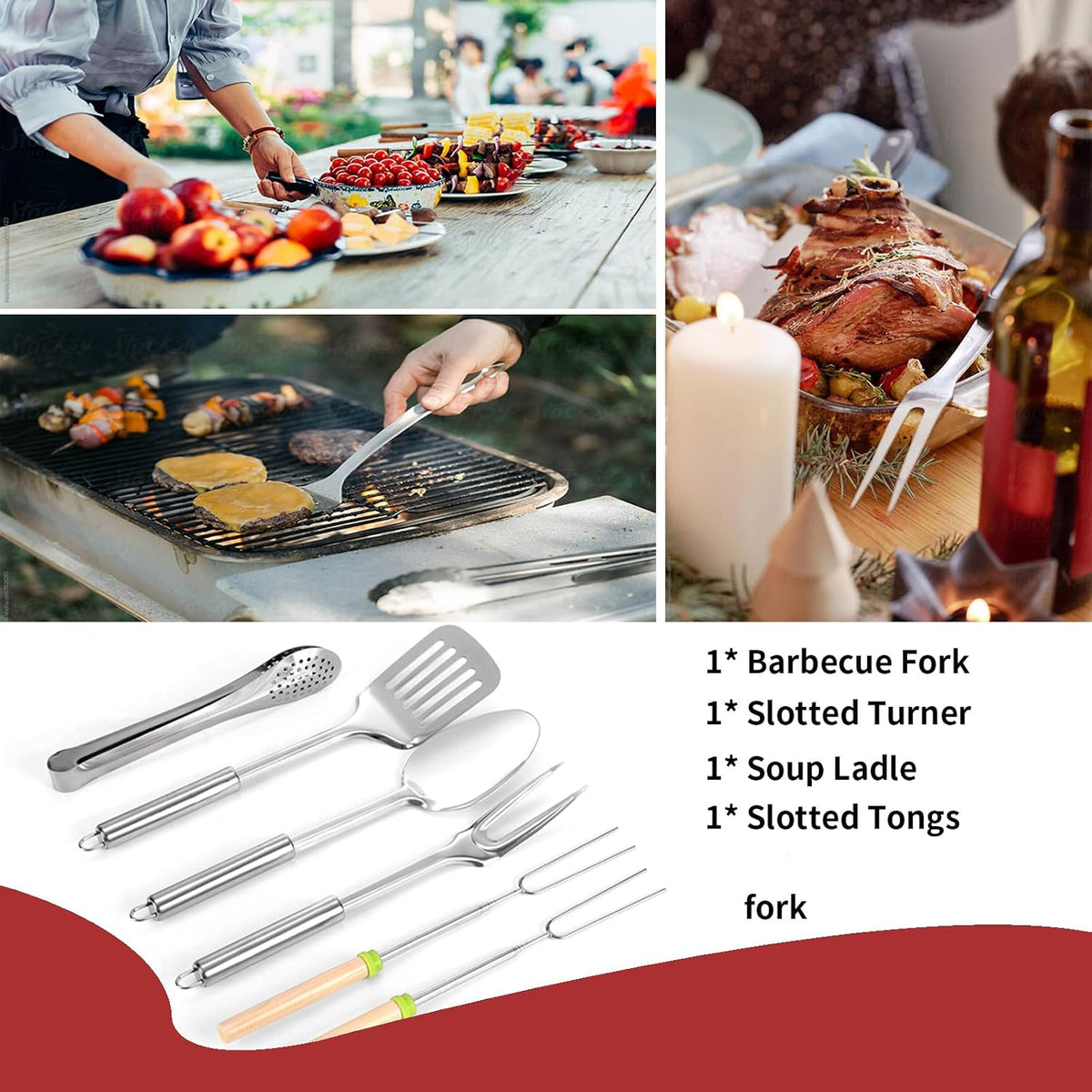 Portable 27-Piece Camping Utensil Set