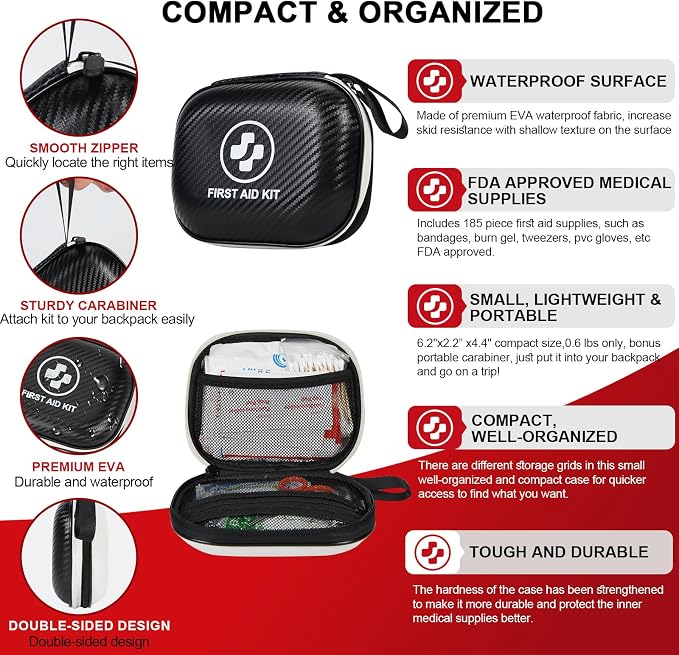 Small 185-Piece First Aid Kit